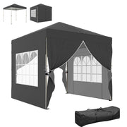 Tonnelle da giardino pieghevole ¨C zephmum ¨C 2.5x2.5m grigio scuro
