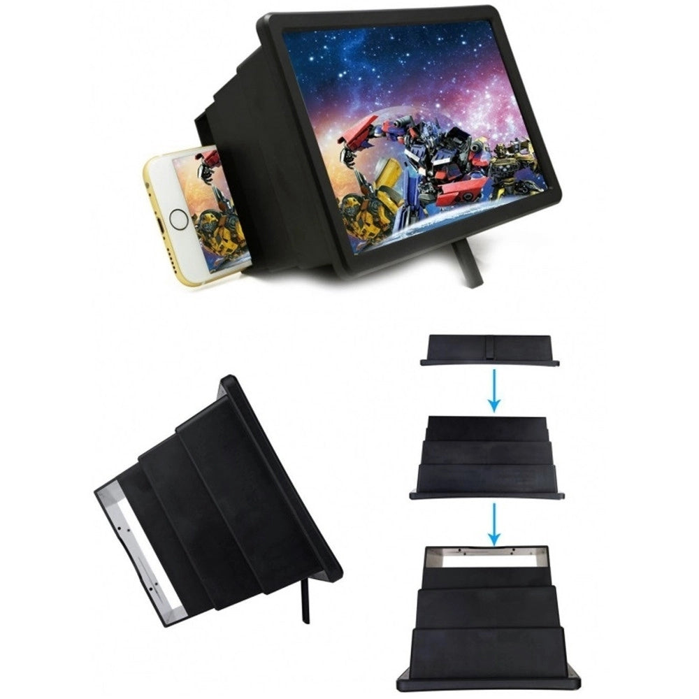 Trade Shop - Amplificatore Video Box 12" Ingrandimento Portatile Pieghevole Smartphone -