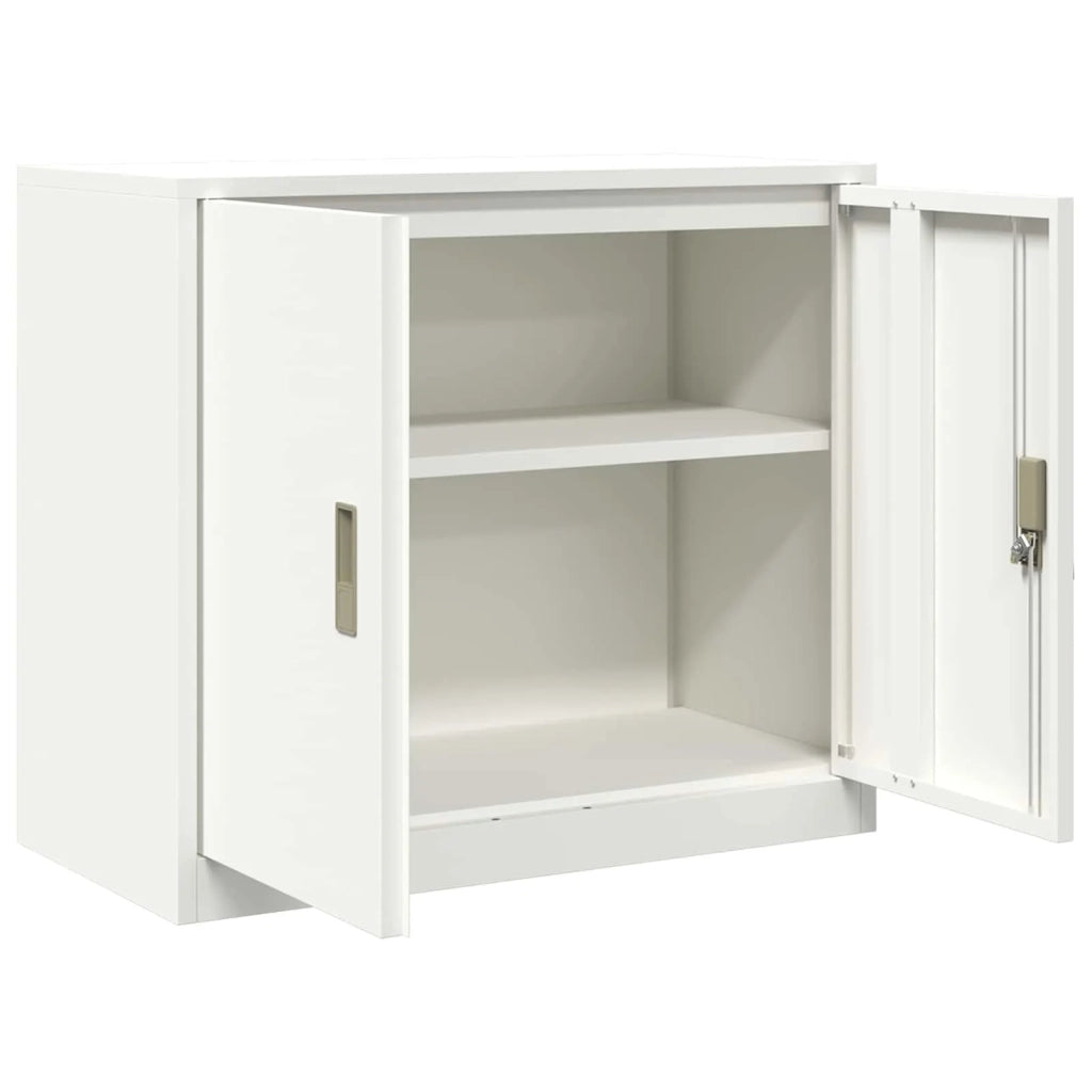 Armadio Bianco 80 x 40 x 70 cm Acciaio