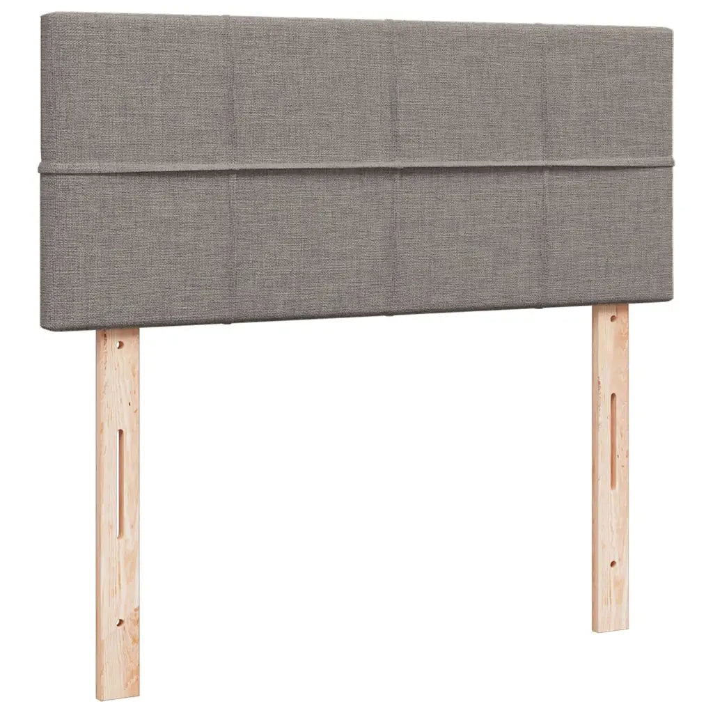 Giroletto a Molle con Materasso Tortora 120x190 cm in Tessuto
