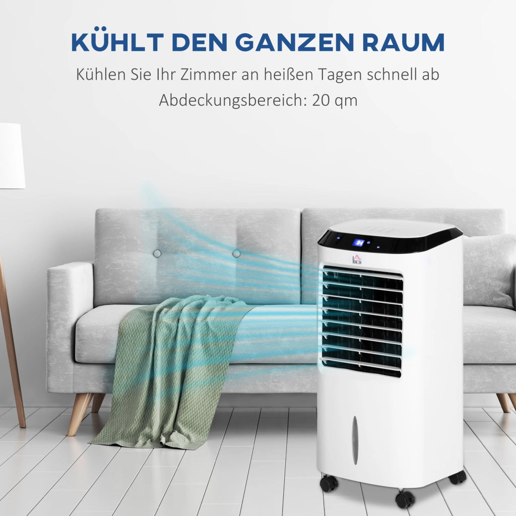 Climatizzatore Portatile 4 in 1 ¨C zephmum ¨C Bianco e Nero 38.2x31.6x76 cm