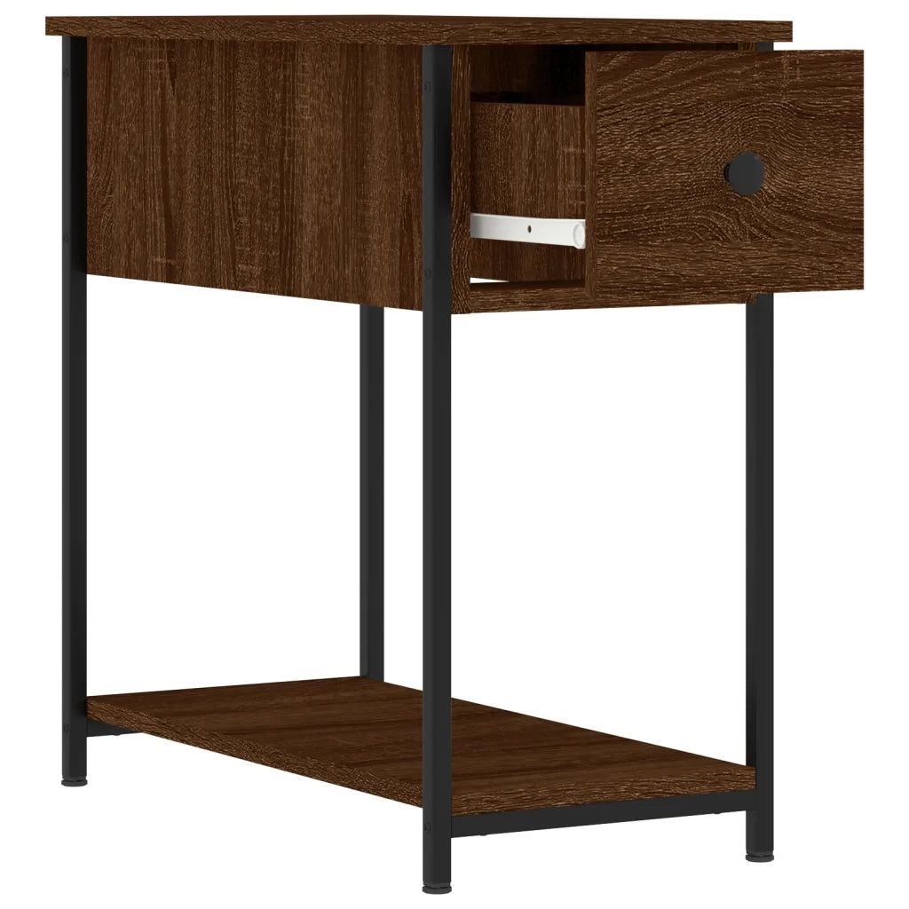 Comodini 2 pz-Set di 2 Tavolino da notte Rovere Marrone 30x60x60 cm in Legno Multistrato 367823