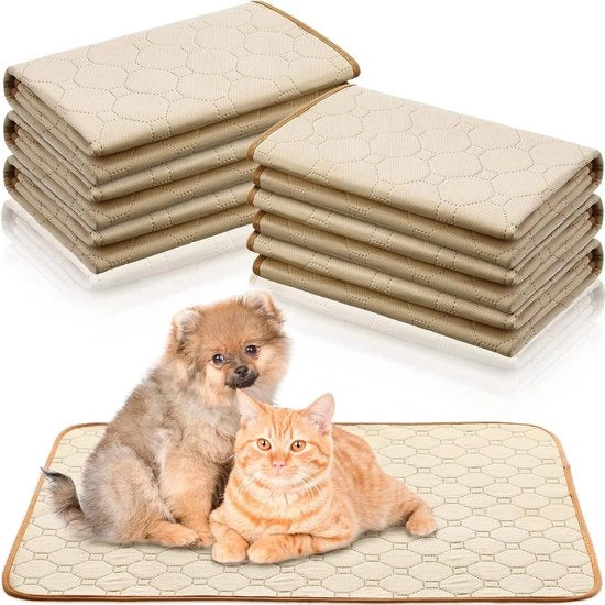 Pannelli di assorbimento per la panna - Pannelli di assorbimento per la formazione della panna - Mattonelle antiscivolo assorbenti - Pannelli di assorbimento impermeabili - 6 pezzi - Beige - 18 x 24 pollici