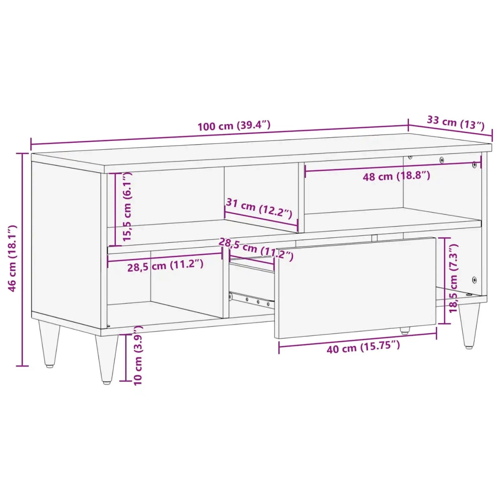Armadi di Stoccaggio Multicolore 100 x 33,5 x 46 cm CFW4670179