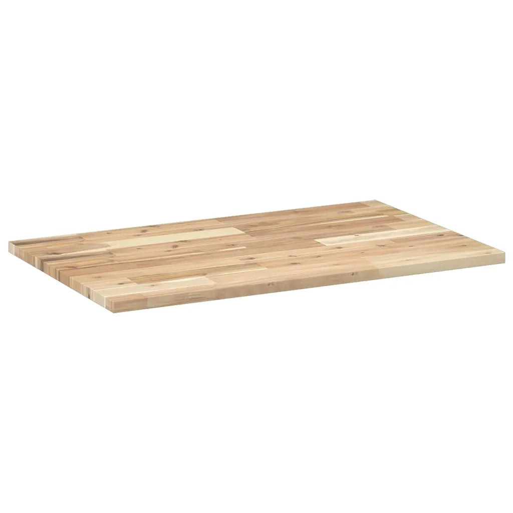 vidaXL Piano Scrivania Non Trattato 80x50x2cm Legno Massello di Acacia