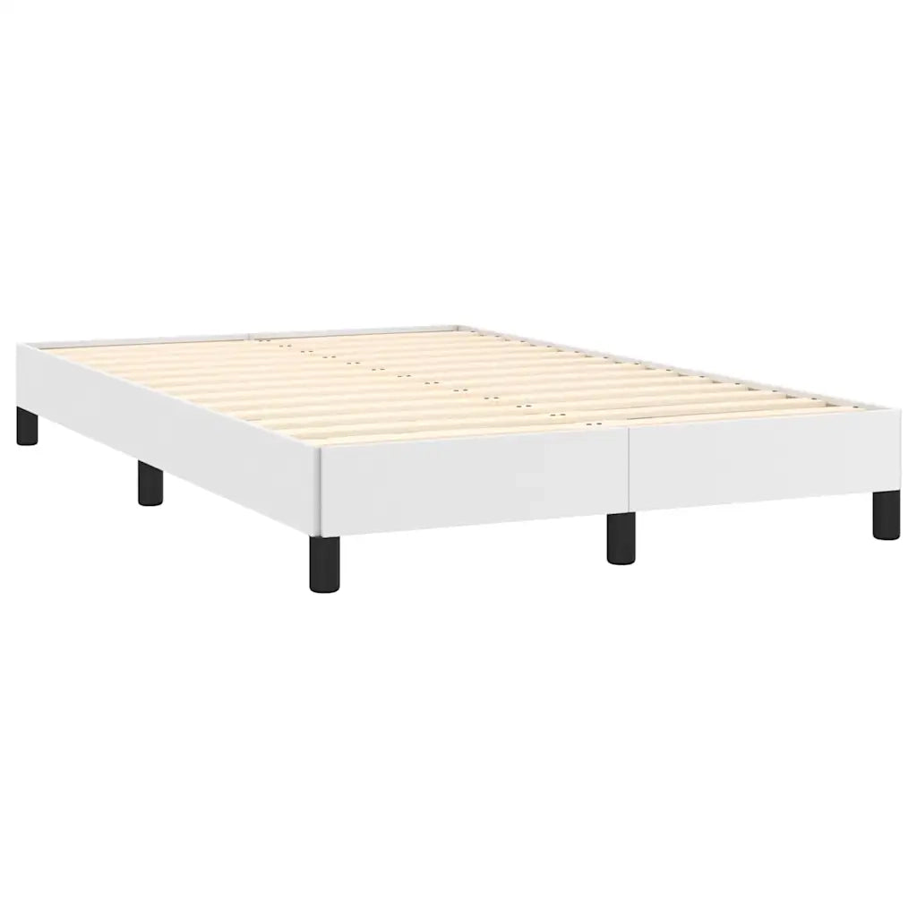 Giroletto Molle con Materasso e LED Bianco 120x190cm Similpelle 3270124