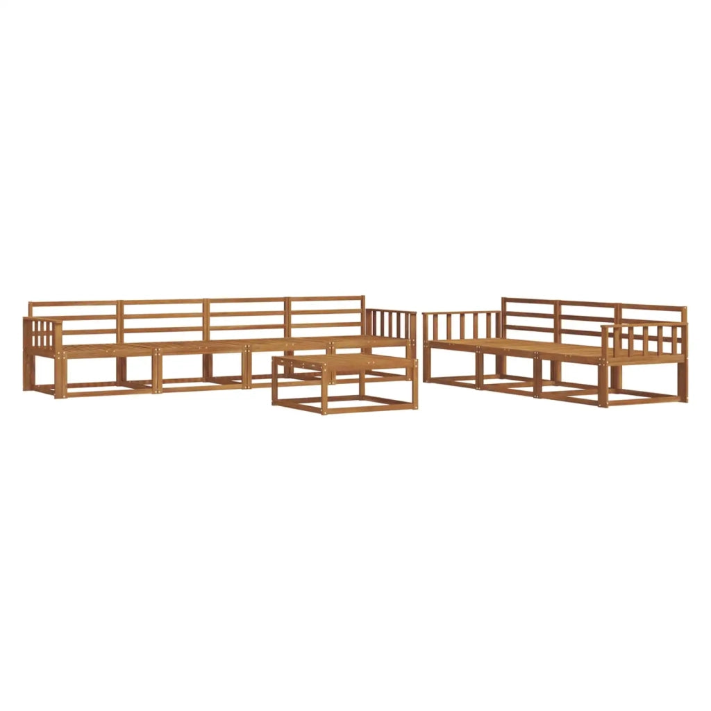 Set di divani da esterno 8 pcs Naturale