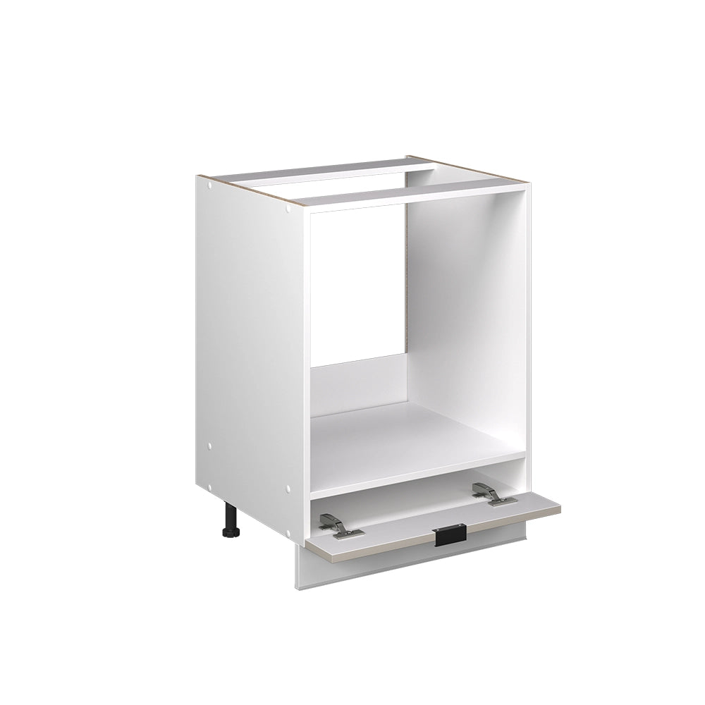 Mobile per forno da incasso Fame-Line GrigioBeige/Bianco 60 cm, PL Marmo Vicco