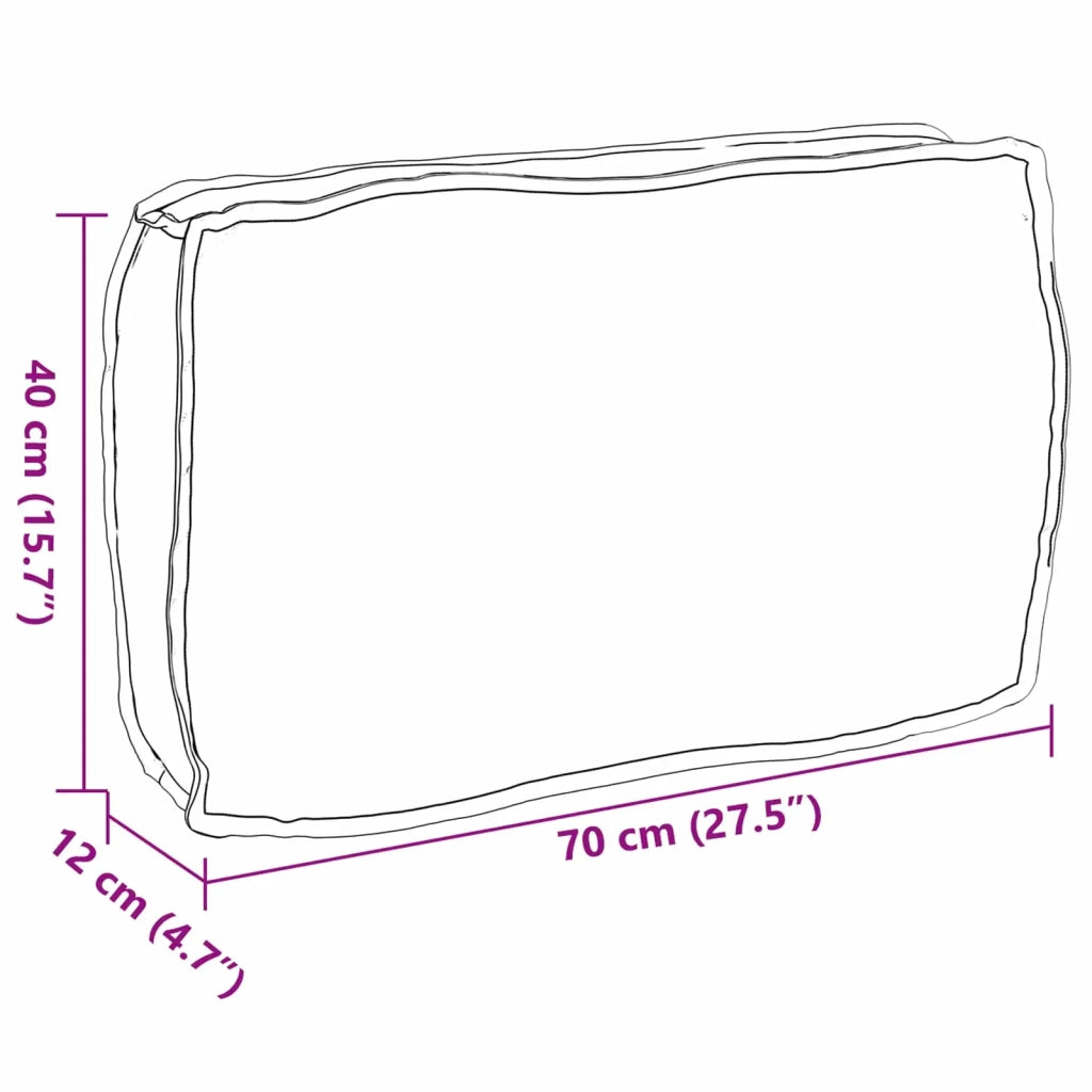 Cuscino Foglia Motivo Foglia 70 x 40 x 12 cm Tessuto Oxford 42001526