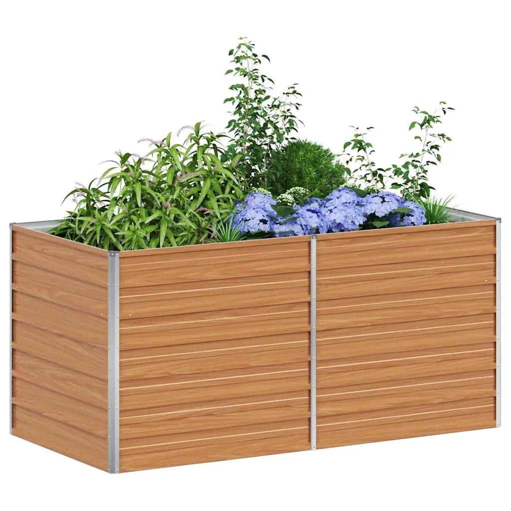 Letto rialzato da giardino Marrone Chiaro 160 x 80 x 77 cm 42017334