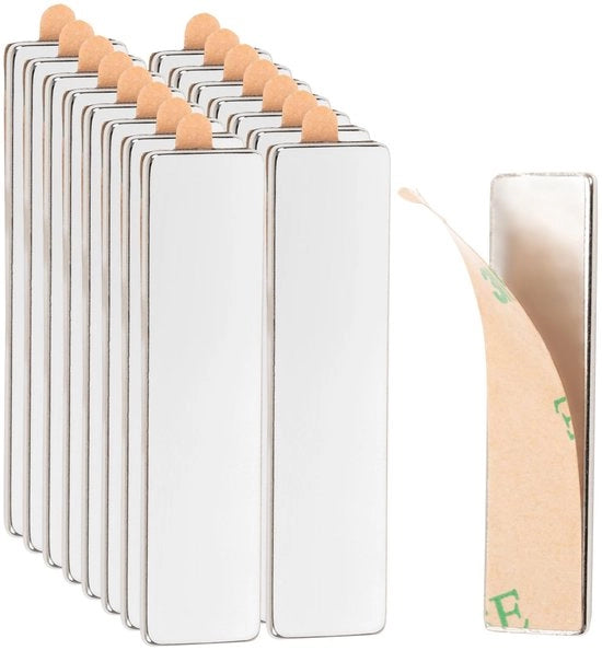 Pacco di 15 magneti per attacco, magneti neodimio 40x10x1mm, superficie adesiva per whiteboard, frigorifero, foto, strisce magnetiche, pannello magnetico, persiane, attrezzi per hobby