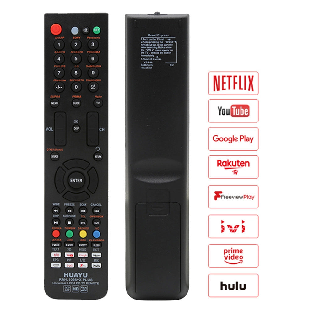 Trade Shop - Telecomando Rm-l1098+x Plus Universale Smart Tv Per Samsung Lg Sony Philips Sharp -