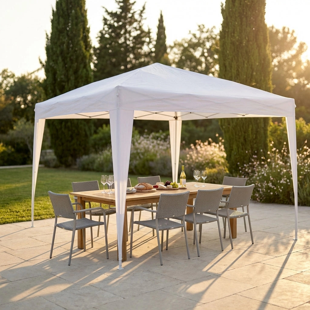 Gazebo Pieghevole con sacca protettiva 3x3 in acciaio poliestere - CHESLEY