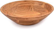 Scodella in legno di acacia - Ideale per insalata, verdure e frutta - 25x25x76 cm