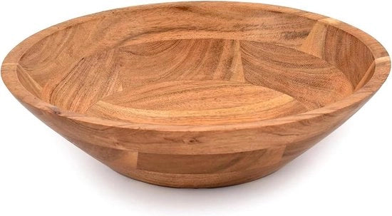 Scodella in legno di acacia - Ideale per insalata, verdure e frutta - 25x25x76 cm