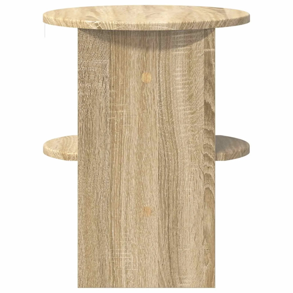 Mobile laterale Rovere Sonoma Ø40 x 50 cm Legno ingegnerizzato 899820