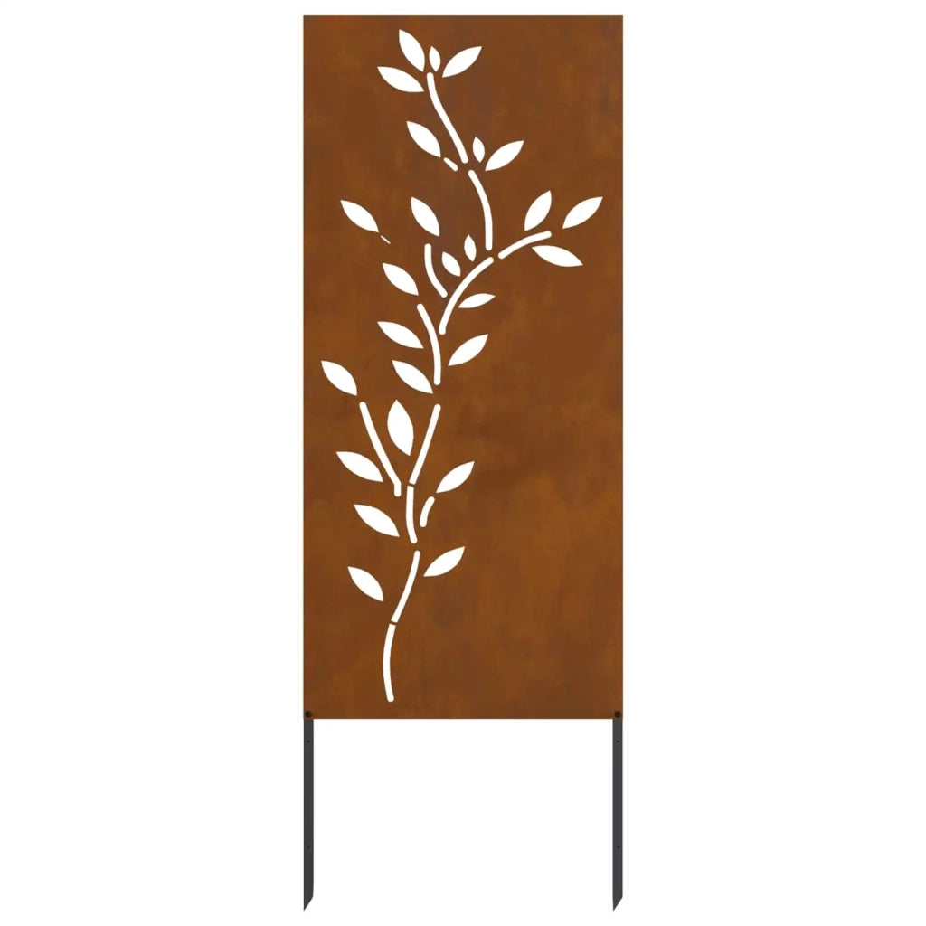 Schermo per privacy in giardino Floreale Ruggine 50 x 140 cm 876328