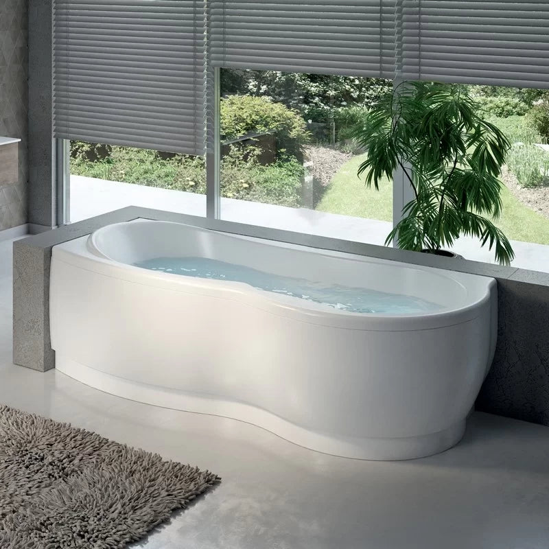 Vasca angolare Hydro 170x70 cm versione DESTRA con telaio serie Venus
