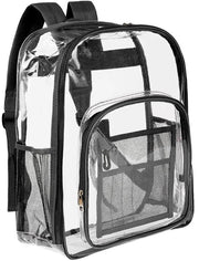 Borsa da Pavimento - Borsa trasparente, impermeabile in PVC per scuola, lavoro, viaggio e sport, nero