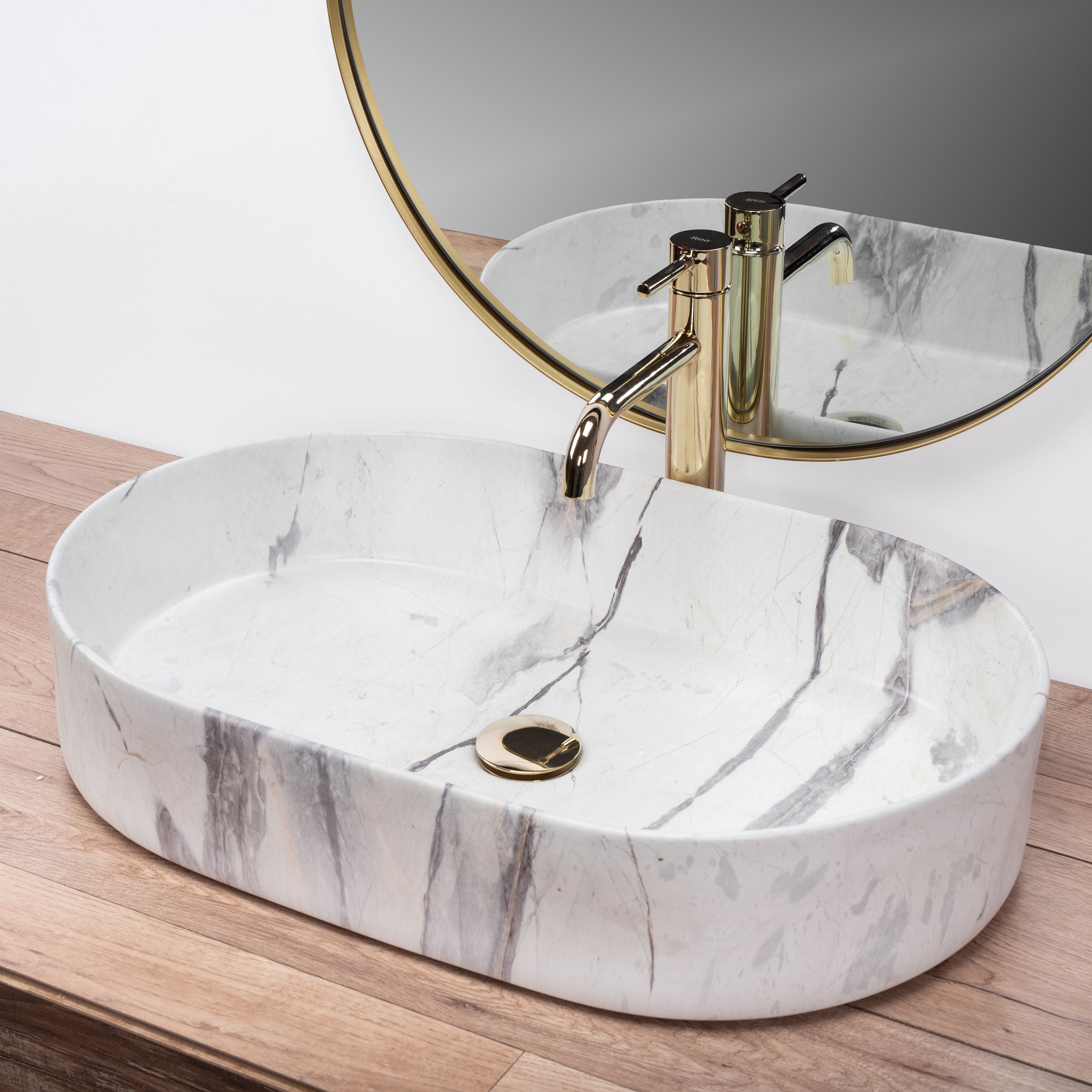 Lavabo Da Appoggio Rea Nadia 60 Sand