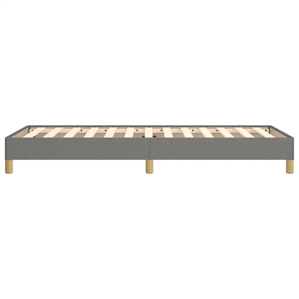 Giroletto senza Materasso-Struttura Letto Grigio Scuro 80x200 cm Tessuto 303627