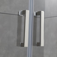 Porta Parete Doccia 140 cm 2 Ante Scorrevoli in Cristallo Trasparente 6mm H195 Bonussi Giuly