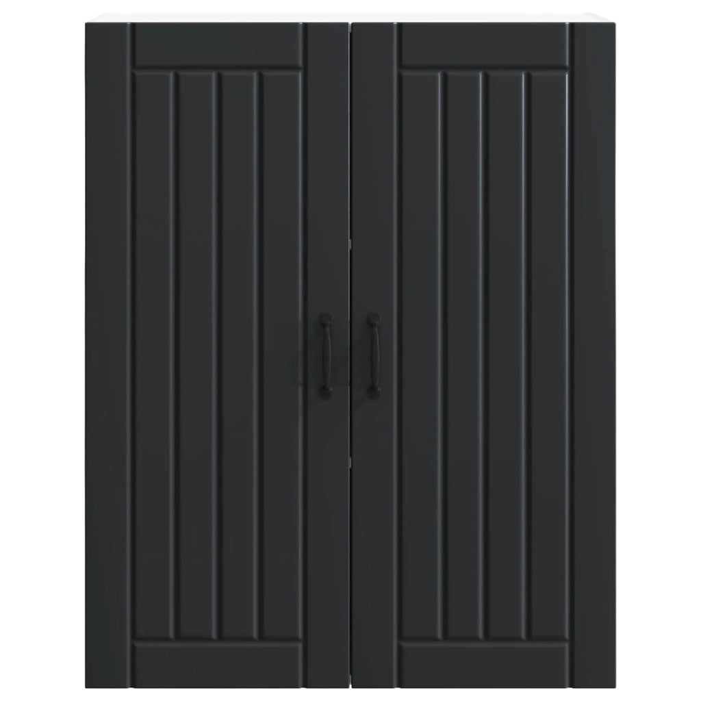 Armadietto a muro LUCCA Nero 80 x 31 x 100 cm