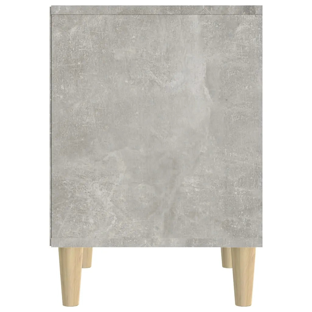 Comodini 2 pz-Set di 2 Tavolino da notte Grigio Cemento 40x35x50 cm 462268