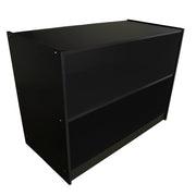 Bancone A1200 Nero da Negozio e Reception Elegante Solido Robusto con Ripiano