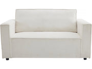 Divano letto posti in velluto a coste "Grenelle" - 2 posti - Beige