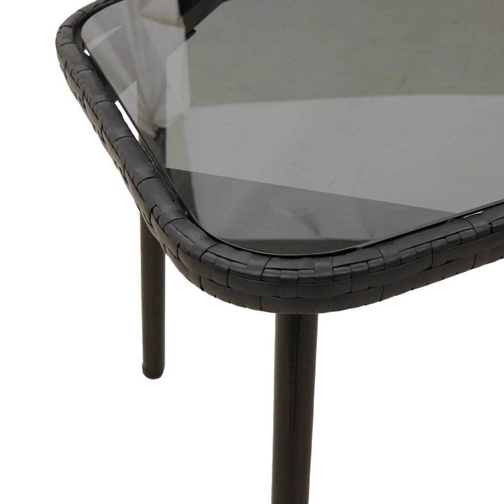 Tavolino da salotto Nero 90 x 45 x 43 cm polyrattan 4108267