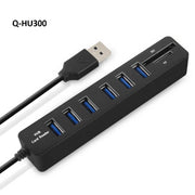 Trade Shop - Hub Usb 3.0 A 8 Porte Con Slot Per Schede Sd Tf Computer Laptop Hi-speed Q-hu300 -