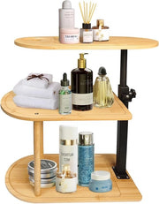 Panno per bagno in bambù con tavolo per il bagno organizzatore per la camera da bagno con piatto per il bagno e raccoglitore per il bagno organizzatore di lusso per la SPA casa di benvenuto regalo per la casa di benvenuto.