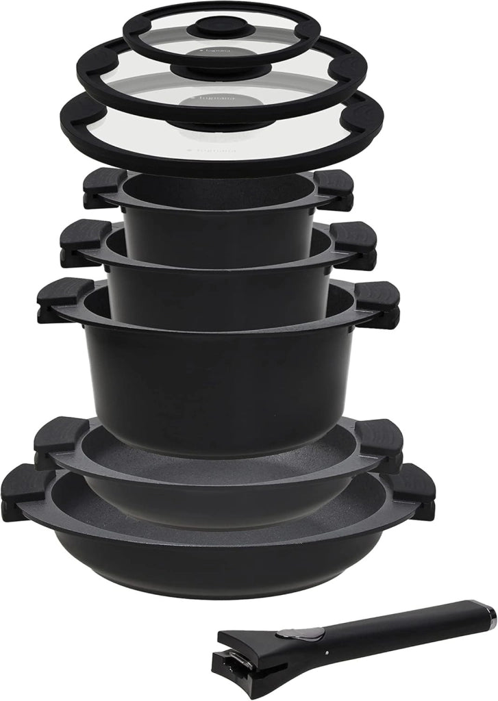 Set Batteria di Pentole Antiaderenti Avantspace 8 Pezzi Tognana