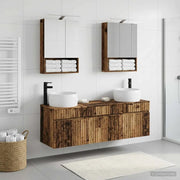 Set di Armadi da Bagno 5 pcs Legno antico 50 x 14,5 x 70 cm 3406645