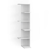 Vicco Scaffale angolare Bianco 37 x 140.1 cm