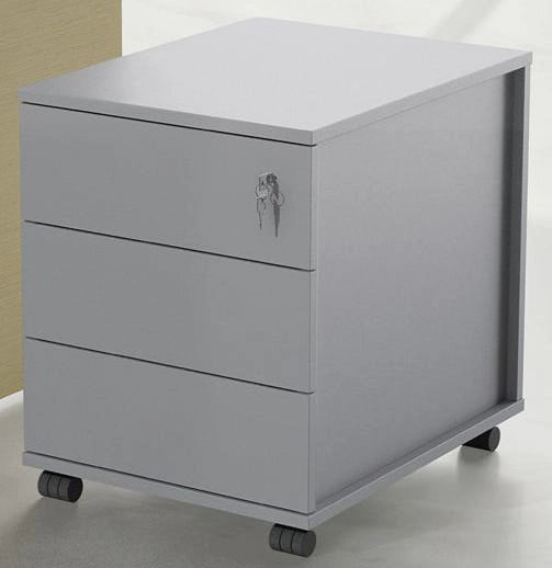 Cassettiera su ruote in melaminico con 3 cassetti cm. 33/45x58x55h