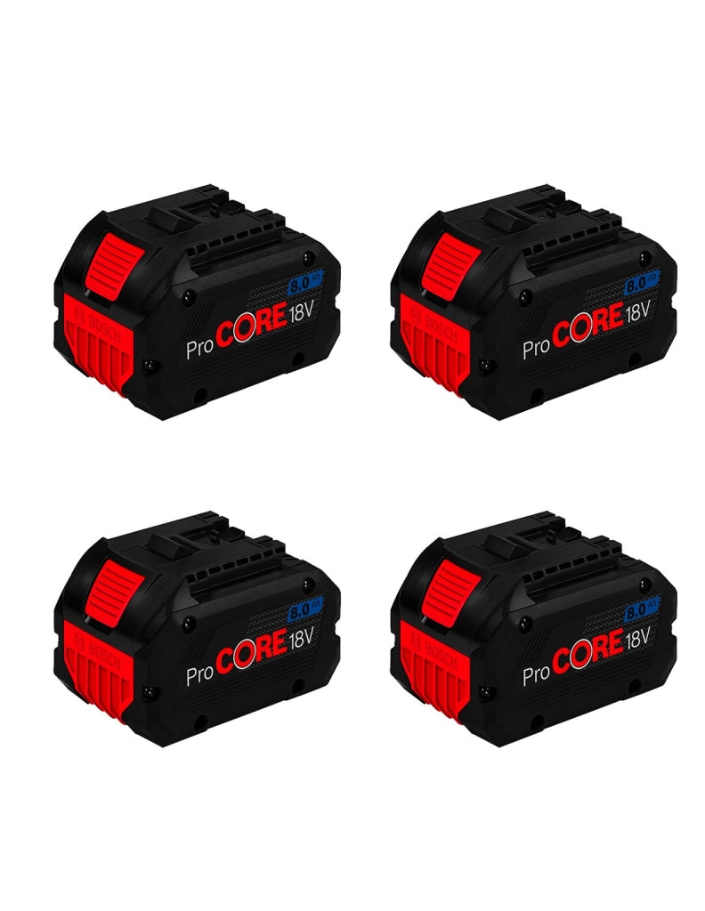 Pack da 4 baterías BOSCH GBA ProCore (18V - 8,0 Ah)