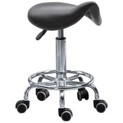 Sgabello Regolabile in Altezza con Seduta Imbottita ¨C zephmum ¨C 36.2x37.5x51-66 cm, Nero