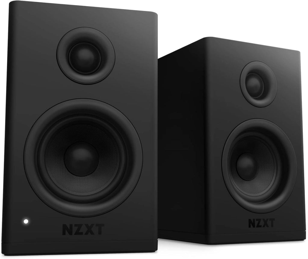 Relay Subwoofer da scrivania per gioco su PC - AP-SUB80-EU - 140 Watt - Bassi profondi e potenti - Driver rivolto in basso da 6,5 pollici - Manopole per controllo crossover e fase - Nero