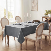 Tavolo da giardino in tessuto lavabile, 140 x 180 cm, rettangolare, di 210 g/m², stile lino, lavabile, impermeabile all'acqua, tovaglie da tavola, per esterni, giardino, matrimoni