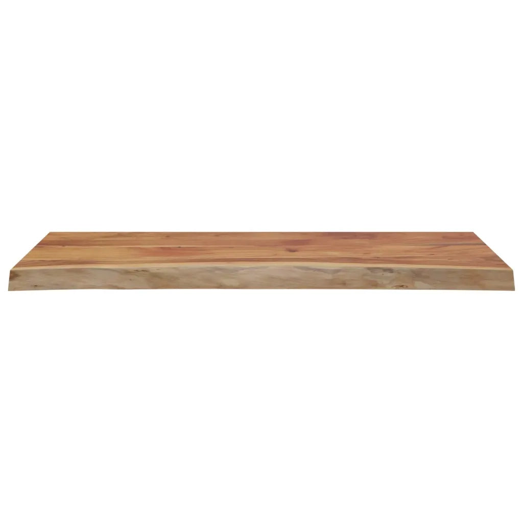 Piano Tavolo 90x40x2,5 cm Rettangolare Legno Acacia Bordi Vivi 370251