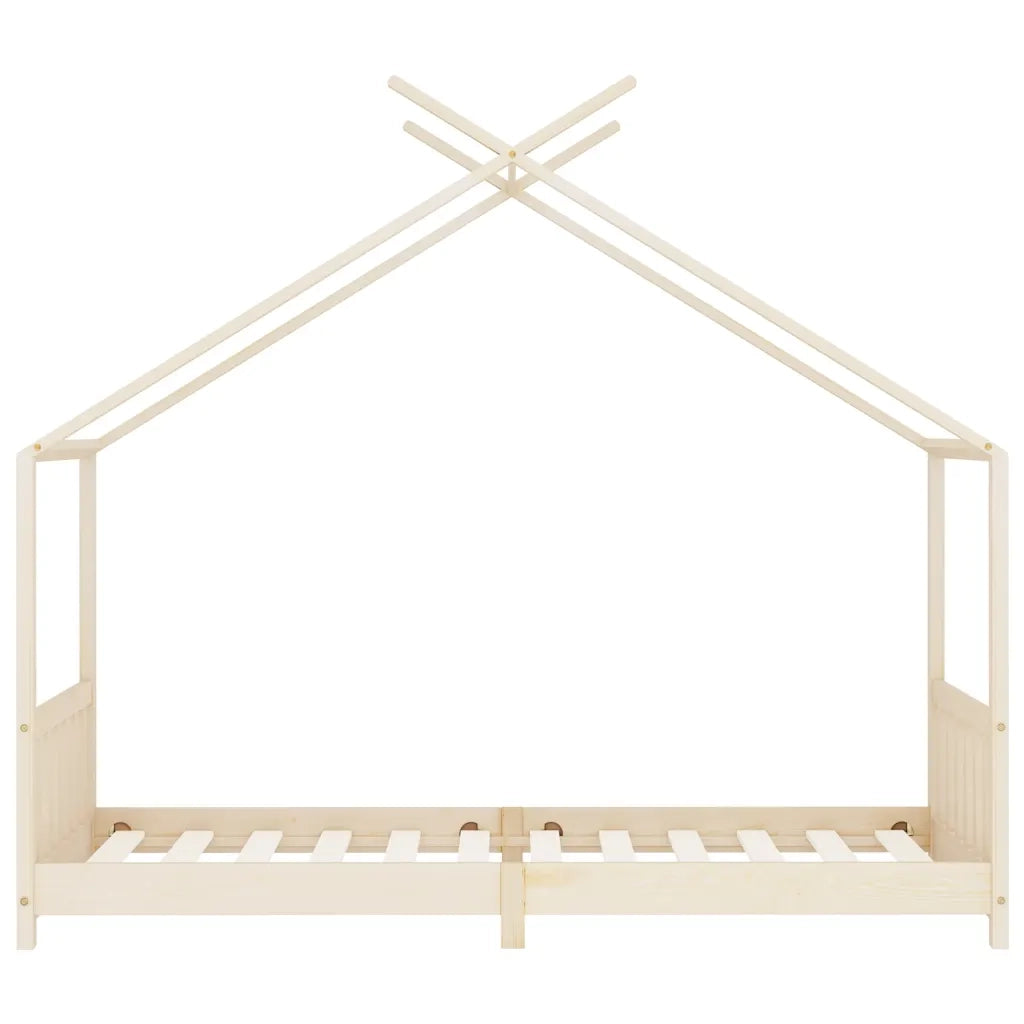 Giroletto per Bambini in Legno Massello di Pino 90x200 cm 283366
