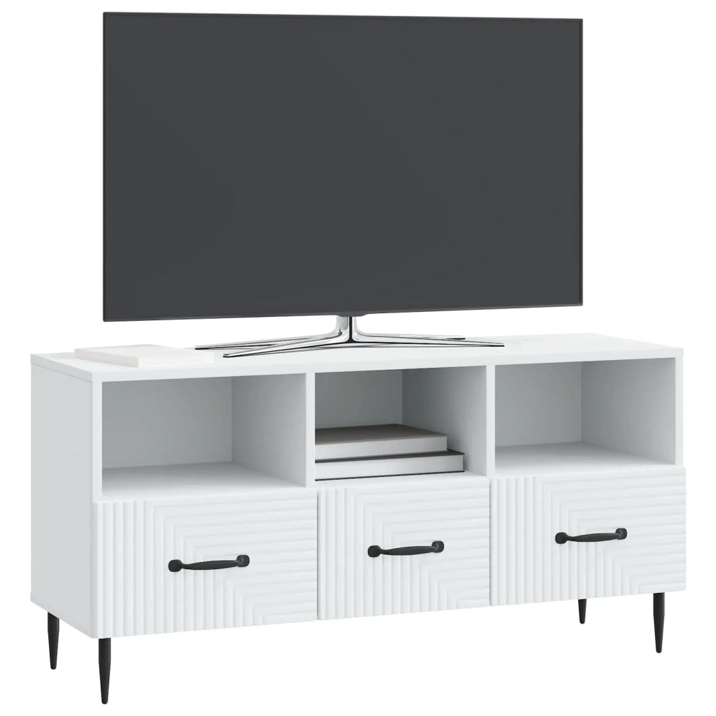 Mobile TV Bianco 102 x 34,5 x 50 cm Legno ingegnerizzato 894905