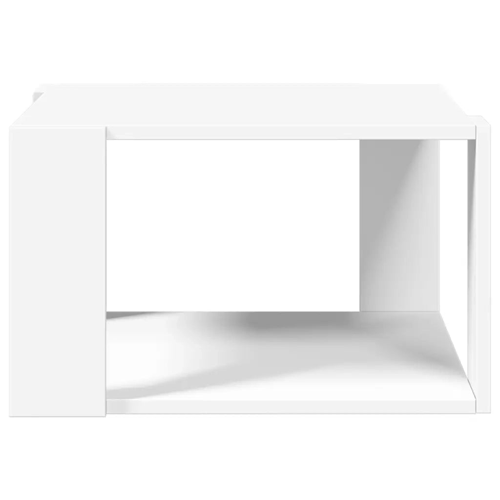 vidaXL Tavolino da Salotto Bianco 51,5x51,5x30 cm in Legno Multistrato