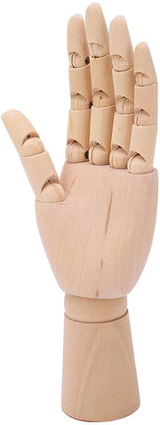 Manichino con Mano in Legno con Articoli Flessibili - 18 cm - Decorazione per Casa