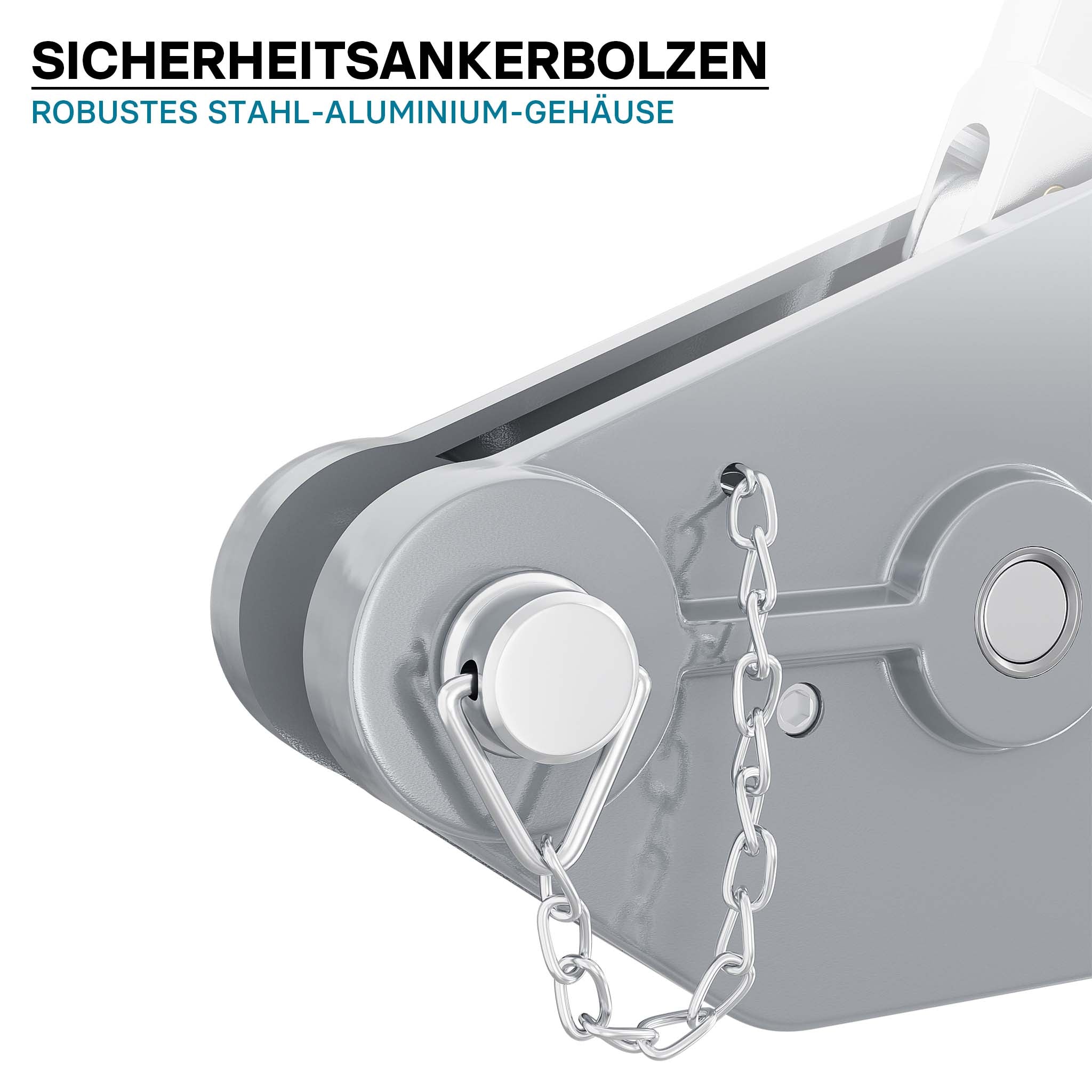 Paranco a fune max 1600kg fune 20m Ø11mm per sollevamento spostamento carichi