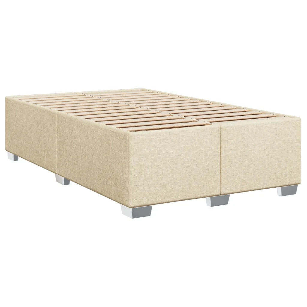 Giroletto a Molle con Materasso Crema 120x200 cm in Tessuto 3288160