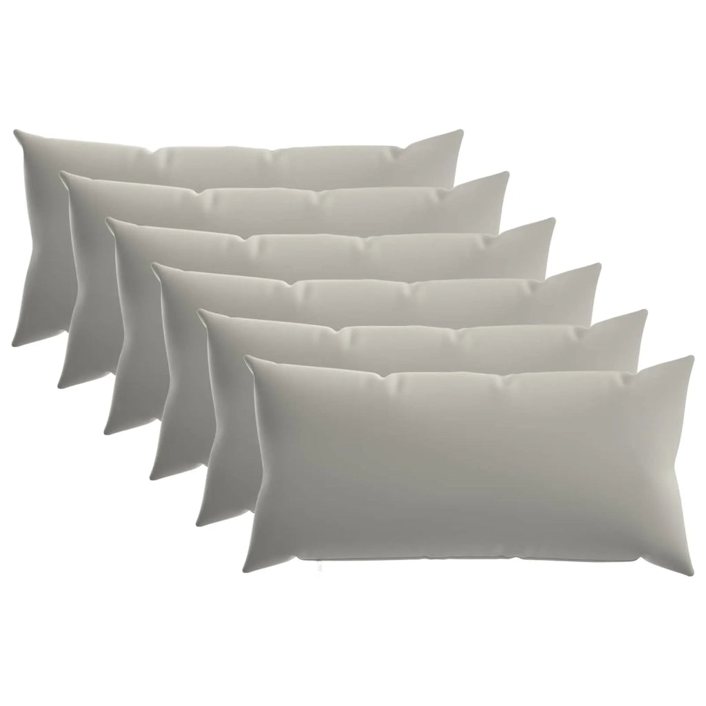 Federa 6 pcs HEERLEN Grigio 40 x 80 cm Poliestere 910028