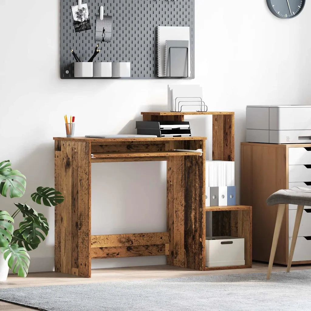 Scrivania | Tavolo da Ufficio Legno vecchio 106 x 41 x 88.5 cm Legno multistrato